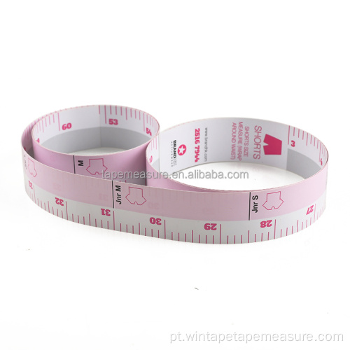 Fita de papel laminado rosa descartável de 60 polegadas